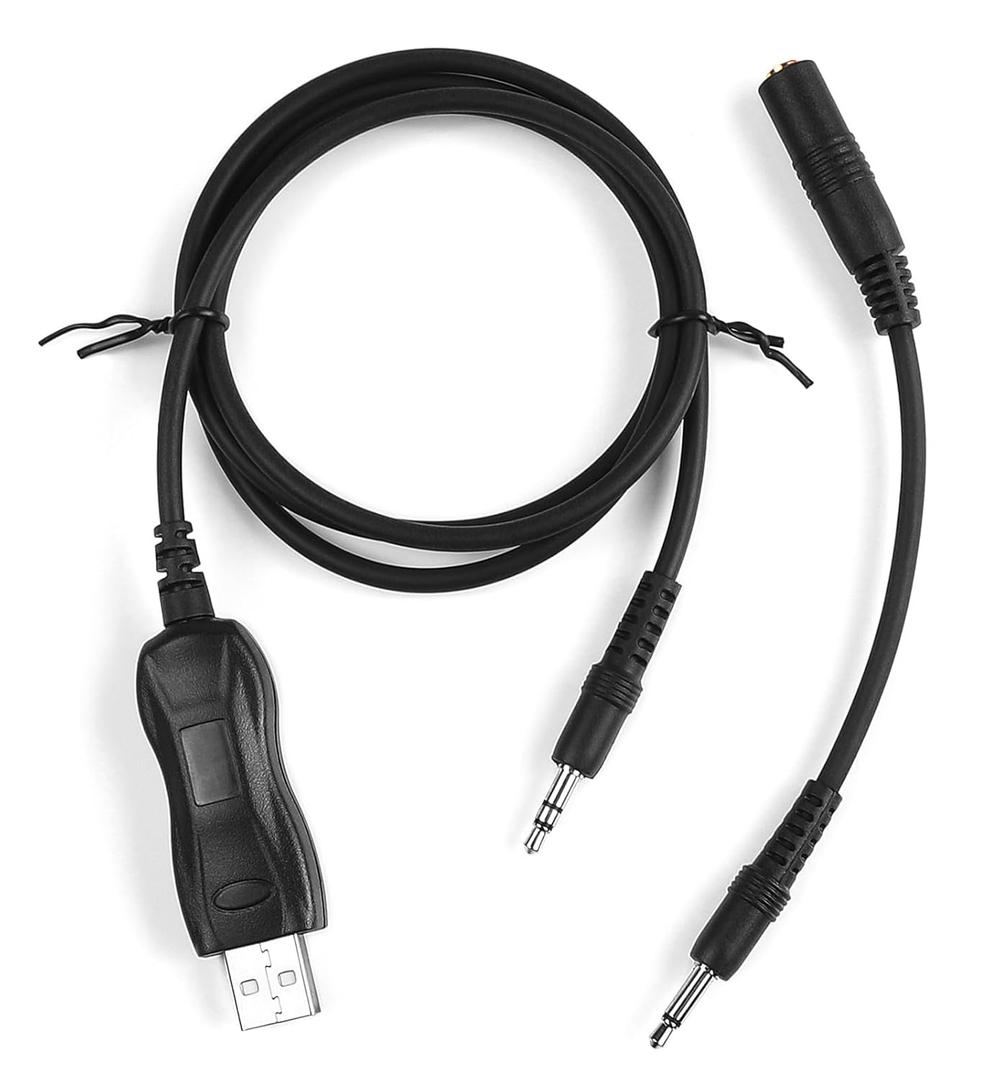 USB Programming Cable FTDI Compatible with Radio Shack Radioshack Pro-92 95 96 97 106 2096 GRE MFJ Whistler WS1065 Scanner Clone Cord Cat Lead Wire 20-546 3.5mm 1-pin