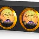 Douk Audio VU22 Dual Analog VU Meter Display DB Panel MIC+LINE Sound Level Meter (Black)