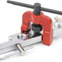 Flaring Tool 45Single Flare Tubing Pipe Copper 6 Dies of 3/16-5/8 Inch Kit HVAC Refrigeration Plumbing Work