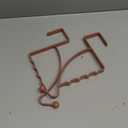 Hotop 2 Pcs Over The Door Hooks Over Door Hanger Sturdy Valet Hooks Mounted Hanging Storage Organizer Rack for Clothes Coats Towels Hats Scarves Purses(Rose Gold)