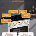 VEVOR 36in Electric Range Oven, 2.7/4.8/6 Cu. Ft. Compact Freestanding Oven
Stainless Steel Kitchen Stove, with 4/5 Burners, Easy Reach Racks, Storage Drawer(No Power Cord)