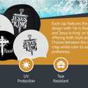 Faith-Based Silicone Swim Cap - Jesus is King & He is Risen Religious Swim Cap for Adults & Kids - Waterproof, Durable, Comfortable - Swimming Cap