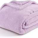 Berkshire Blanket Classic Extra-Fluffy Plush Throw Blanket, Soft Fuzzy Fluffy Long Hair Throw Blanket for Couch Sofa Bed, Pastel Lilac Purple, 50x60 Inches