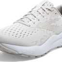 Brooks Womens Ghost 16 Neutral Running Shoe (8, White/White/Grey)