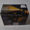 Paint Sprayer, 700W HVLP Spray Gun with Cleaning & Blowing Joints, 4 Nozzles and 3 Patterns, Easy to Clean, for Furniture, Cabinets, Fence, Walls, Door, Garden Chairs etc. VF803 (Yellow)