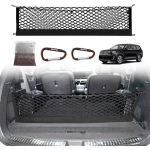 Muslogy Trunk Cargo Net Compatible with 2020-2025 2026 Kia Telluride Accessories, SUV Sedan Cargo Organizer Storage Net with Heavy Duty Carabiners