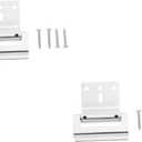 Gadpiparty 2pcs Door Lock Security Aluminum Alloy Lock Portable Hotel Door Latch Protection