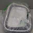 Beinilai Collapsible Foot Bath Basin for Soaking Feet,Foot Soak Tub,Plastic Foot Bucket with Handles and Massage Acupoint,Foldable Laundry Basket-Gery (1 Pack, Grey)