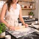 Italian Calacatta Viola Marble Cutting Board for Kitchen, 15x12 In, Elegant Natural Stone Cutting Board, Heavy Marble Slab, Pastry Board for Baking, Non-Slip Silicone Feet, Large 8 lbs