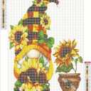 5D Diamond Painting Kits for Adults Sunflower Diamond Painting Without Frame Anime Gnome Diamond Painting Kits for Beginners 12x16 Inch