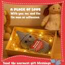 2 x Crochet Tin Man Plush with You are My Missing Piece Card - Romantic for Him or Her, Sentimental Soulmate Keepsake for Husband, Wife - Handmade I Love You