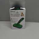 Swihauk Self Cleaning Slicker Brush - Skin Friendly Deshedding Grooming Tool for Dogs & Cats, Suitable for Shedding & Haired Pets, with Pet Supplies Accessories, Green