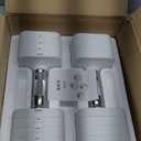 15LB 20LB 40LB 50LB Adjustable Dumbbell Set Free Weights Dumbbells Set for Women Men Hand Weights Sets Adjust Dumbbell Weight Sets for Home Gym Exercise Workout Strength Training Equipments (White)