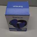 SARISUN Travel Pillows for Airplanes, Airplane Pillow for Long Flight, Airplane Head Strap with Eye Mask for Sleep, Travel Neck Pillow for Car Road Trip, 360° Support Headrest, Stop Bobblehead, Black