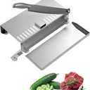 Manual Meat Slicer With Commercial High-Strength Stainless Steel Frame And Ergonomic Handle For Quick Cutting Of Various Meats, SuitableFor Home Kitchens, Restaurants, Farms, And Hunting