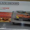 BLACK+DECKER Crisp 'N Bake Air Fry Countertop Convection Toaster Oven, Medium Capacity, 4-Slice, 5-in-1, Fits 9 Pizza, 30-Min Timer, Bake, Broil, Air Fry, Toast, Keep Warm, Stainless Steel