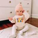 Baby Boy Girl Outfits Infant Mallard Duck Hunting Clothes Newborn Bubble Romper Fall Winter Toddler Sweatshirt Top (12-18 Months, A Little Bean Apricot)
