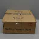 Black Flower Modern Ceiling Fans with Lights, Low Profile Ceiling Fan with Remote for Bedroom, 32inch Flush Mount Ceiling Fan with LED Dimmable Light,6-Speeds, Timing CeilingFan Light-8L