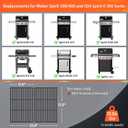 QuliMetal 17.5" Grill Grates for Weber Spirit 300/400 and Spirit II 300 Series,Spirit E/S-310 E/S-320 E/S-330,Spirit 700,Genesis Silver/Gold B & C,Genesis 1000-3500,Cast Iron Part for Weber 7638 7639