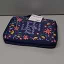 Christian Art Gifts Men/Women's Bible Cover Everything Beautiful Ecclesiastes 3:11, Blue Floral Canvas, Large