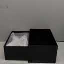 Sintuff 5 Pcs Buffet Risers and Display Stand 8" 9" 10" 11" 12" Large Acrylic Dessert Cupcake Table Stand Set Black Food Display Cube for Jewelry Figure Show Decor Box Nesting Riser with Hollow Bottom