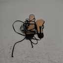 Mostrin Women's Sandals Strappy Heels for Women Lace Up Square Open Toe Heels Tie Up High Heeled Sandals for Prom, Party, Daily Wear (7.5, Black2)