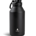 Manna Saratoga Double-wall Insulated Stainless Steel Bottle - 64 Oz - Powder Coated Black