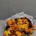 2 Pack Fall Maple Leaf Garland - 6ft/Piece Artificial Berries Sunflower Pumpkin Autumn Garland Decoration for Wedding Party Thanksgiving Dinner Fireplace Door Frame Doorway Backdrop Decor