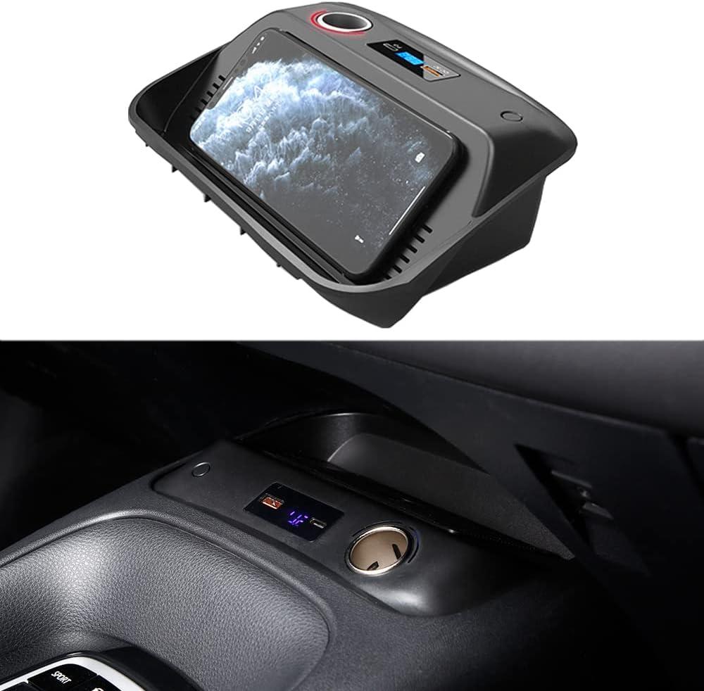 Wireless Charger for Toyota Corolla 2019-2023,Center Console 15W Wireless Charger Pad with QC 3.0USB Fast Charging Port,Phone Charging Station for Car Apply to Wireless Charge Supported Phone