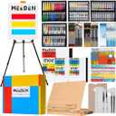 MEEDEN 142 PCS Painting Kit: Art Supplies with Aluminum & Tabletop Easel