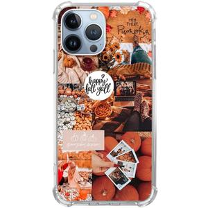 Autumn Vibe Aesthetic Case Compatible with iPhone 15 Pro, Fall Pumpkin Halloween Case for iPhone 15 Pro, Cool Cute TPU Bumper Phone Case Cover