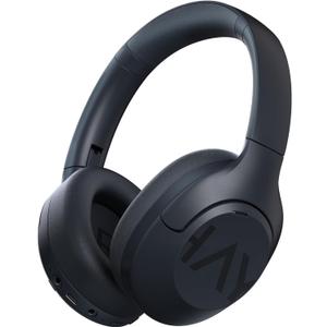 HAYLOU S30 Noise Cancelling Bluetooth Headphones, LDAC Hi-Res Audio, 5 HD Mics Call, 80H Playtime, Custom EQ via App, Bluetooth 5.4 Multipoint Connect, Wireless Headphones Over Ear, Blue