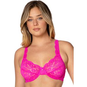 Smart & Sexy Women's Signature Lace Unlined-Underwire Bra (42DD, Medium Pink)
