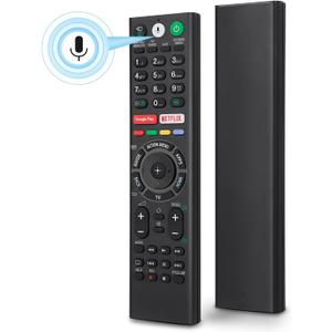 Voice Replacement Remote Control for Sony-Bravia-TVsfor All Sony 4K UHD LED LCD HD Smart TVs (for Sony TV-voice remote)