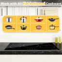36 Inch Electric Cooktop 5 Burner, 9200W Built-In Ceramic Radiant Stove Top, 240V Hardwired, Works with All Cookware, Touch Control, Timer, Child Lock, Easy Clean Glass Surface