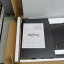 ChooChoo LED Nightstand with Charging Station,Smart Night Stand with Sliding Top Storage, 2-Drawers High Gloss Bedside Table, Modern End Table for Bedroom,Black (1 Pack)