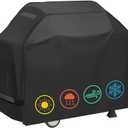 Grill Cover, Waterproof BBQ Grill Cover, 58 inch Rip-Proof and Anti-UV Barbecue Gas Grill Cover Compatible for Weber Char-Broil Nexgrill Grills and More