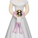 Enesco Growing Up Girls Blonde Age 8 Porcelain Figurine, 4.5 White