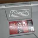 Coleman Classic Series Insulated Portable Cooler, Leak-Resistant Outdoor Hard Cooler Keeps Ice up to 5 Days, 52/70/120/150 Quart, 52qt