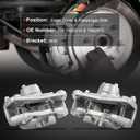 cciyu Front Left & Right Disc Brake Calipers Assembly 19B2614 19B2615