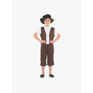 fun shack Tudor Costume For Boys Villager Victorian Chimney Sweep Fancy Dress World Book Day Costumes for Boys Kids Size M