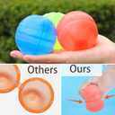 12PCS Reusable Water Balloons Set - 6 Colors Silicone Refillable Splash Balls for Kids Outdoor Summer Activities, Pool Beach Water Games, Fast Self-Sealing Water Bomb Toys