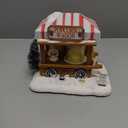 Christmas Village Houses LED Lighted, Multicolored Christmas Village Popcorn Mouse House for Home Decor