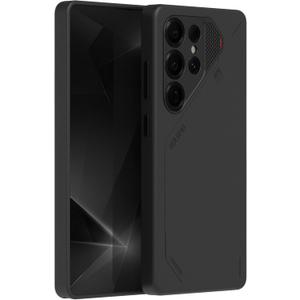 Aulumu S25 Ultra Galaxy Vegan Leather Magnetic Case | Compatible with MagSafe | Passive Cooling Samsung Galaxy S25 Ultra Case - Black