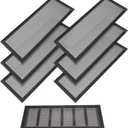 Shappy Magnetic Floor Vent Covers Air Vent Screen Register Trap Magnetic Floor Register Mesh Covers Rectangle PVC Mesh Cover for Wall Ceiling Floors Catch Debris Hair Insect(4 x 10 Inches, Black)