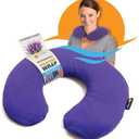 SunnyBay Microwave Heating Pad, Microwavable Heated Neck Pillow for Moist Hot Therapy, Aromatherapy Heated Neck and Shoulder Wrap with Flaxseed and Lavender Filling, 2.5 lbs, Purple