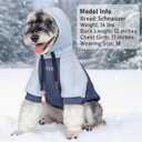 KYEESE Dog Hoodie Stretchy Cat Coat with Leash Hole Soft Dog Clothes for Small Dogs Pet Sweatshirt with Drawstring Dogs Winter Coat for Cold Weather Comfort Cat Sweater Warm Pet Clothes