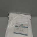 H.VERSAILTEX Tie Up Linen Curtains 63 Inch Length Nature Linen Textured Privacy Curtain Multi Hanging Ways Shade Balloon Window Shade Rod Pocket Casual Curtain - 42x63 - White