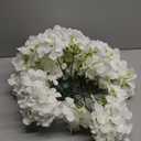 Auihiay 64 PCS Artificial Hydrangea Flowers, Silk Hydrangea Full Flowers Heads with Stems for Wedding Centerpieces, Home, Garden, Baby Shower, Party Decoration (Ivory)