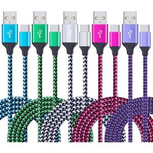 CCY-USB C 10 FT BRAIDED CABLE PURPLE